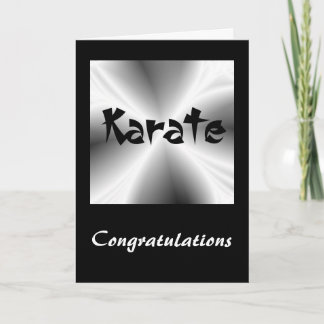 Carte Karate Silver Félicitations