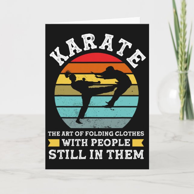 Carte Karate The Art Of Folding Clothes Martial Arts  (Devant)