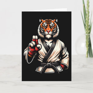 Carte Karate Tiger Fierce Discipline Champion 1 