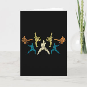 Carte Karate vintage Taekwondo Mélange d'arts martiaux M