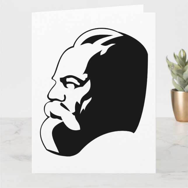 Carte Karl Marx, communisme, socialisme, Union soviétiqu (Petite plante)