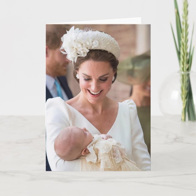 Carte Kate Middleton et Prince Louis (Devant)