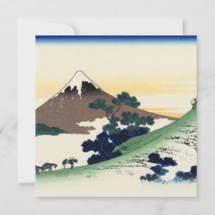 Carte Katsushika Hokusai. Le col de l'Inume dans la prov
