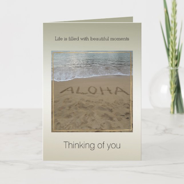 Carte Kauai Hawaii Aloha Beach Beaux moments (Devant)