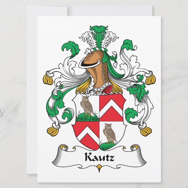 Carte Kautz Family Crest (Devant)