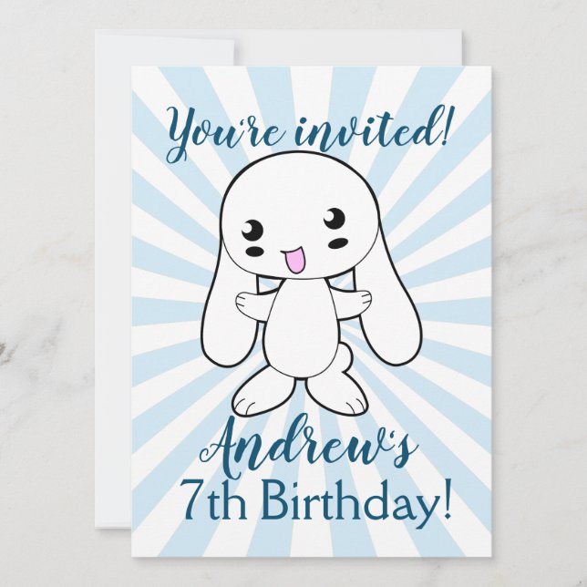 Carte Kawaii Bunny sur la coutume de l'accolade (Devant)