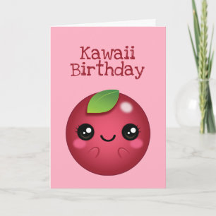 Carte Kawaii Cranberry