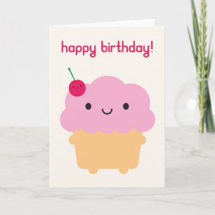 Carte Kawaii Cupcake