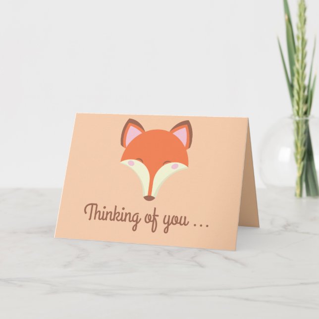 Carte Kawaii Fox (Devant)