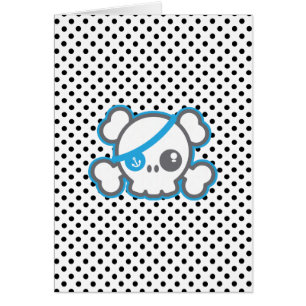 Carte Kawaii Pirate Skate Note