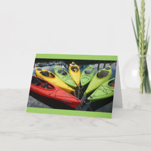 Carte Kayaks colorés