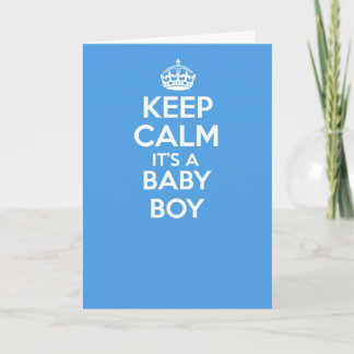 Carte Keep calm and carry on greetings card