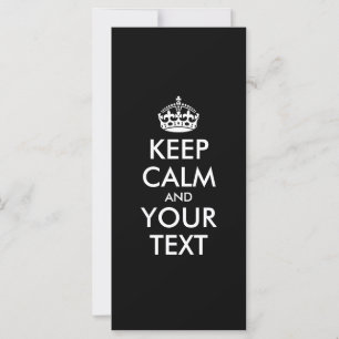 Carte KEEP CALM and YOUR TEXT
