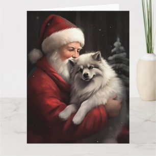 Carte Keeshony Avec Noël Festif Du Père Noël