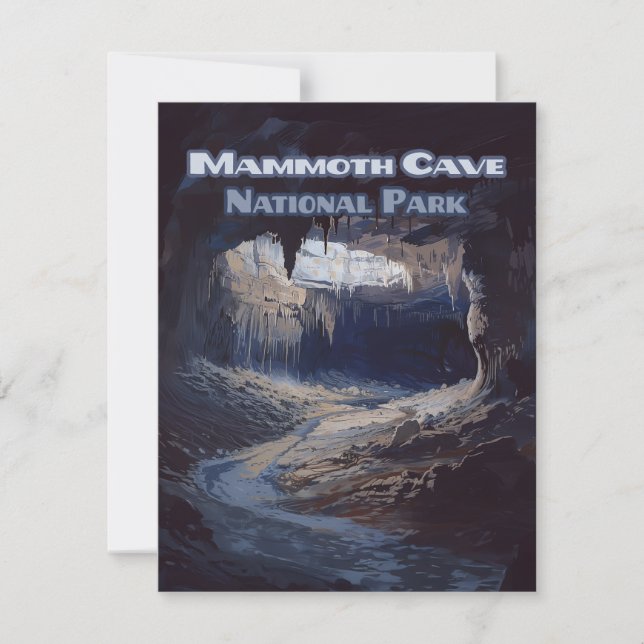 Carte Kentucky du parc national Mammoth Cave (Devant)