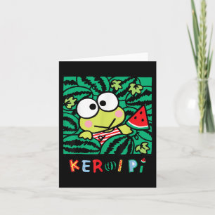 Carte Keroppi Watermelon Summer Fun
