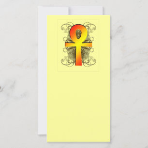 Carte "Key of Life (Ankh)" en Signet d'or