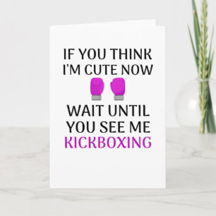 Carte Kickboxing Girl Kickboxer Femmes Muay Thai