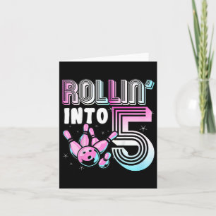 Carte Kids Bowler Rollin’ Into 5 Bowling 5Anniversaire K