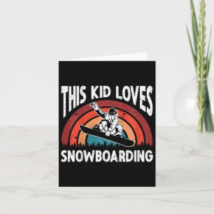 Carte Kids Snowboard Art Snowboard Winter Cool Snowbo