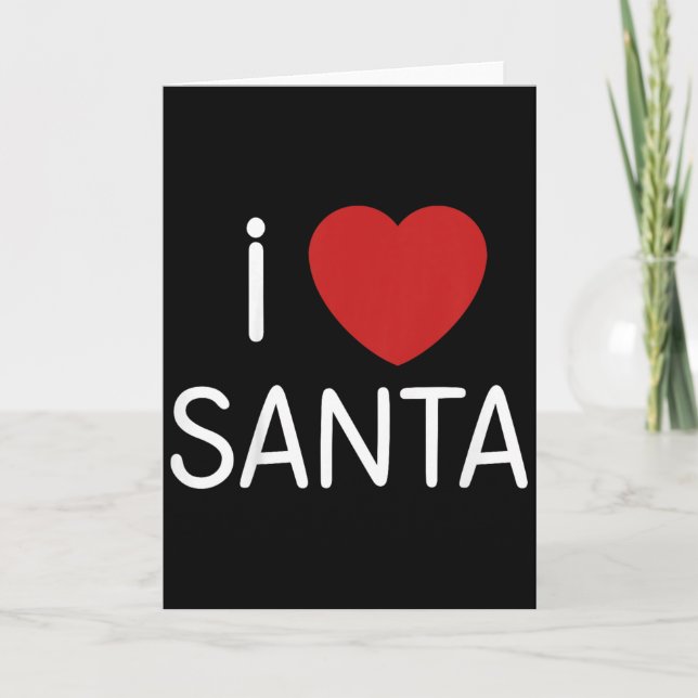 Carte Kids Toddler I Love Santa Claus Boys Girls Christm (Devant)