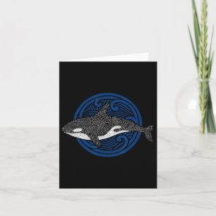 Carte Killer Whale Design Ocean Waves Hommes Garçons Enf