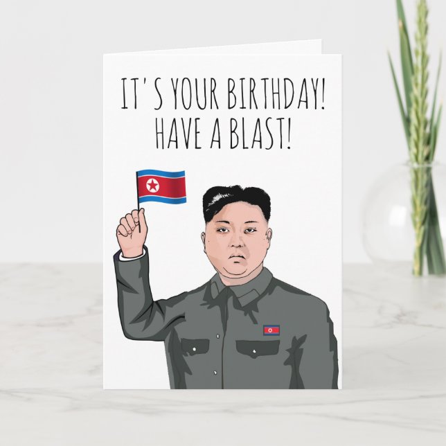 Carte KIM JONG UN : C'est ton anniversaire (Devant)