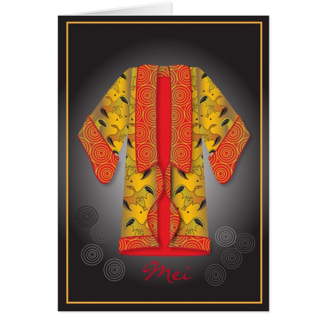 Carte Kimono rouge (Devant)