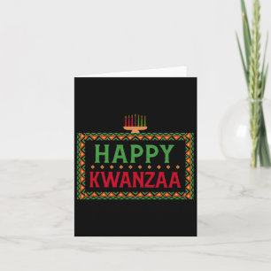 Carte Kinara Sept Bougies Principes De Kwanzaa Joyeux K