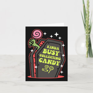 Carte Kinda Occupé Collecter Candy Halloween