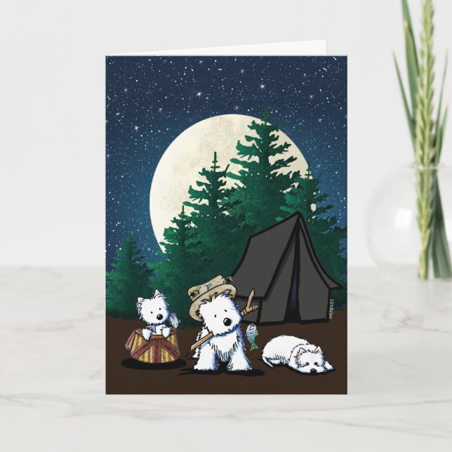 Carte KiniArt Camping Westies (Devant)