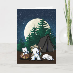 Carte KiniArt Camping Westies