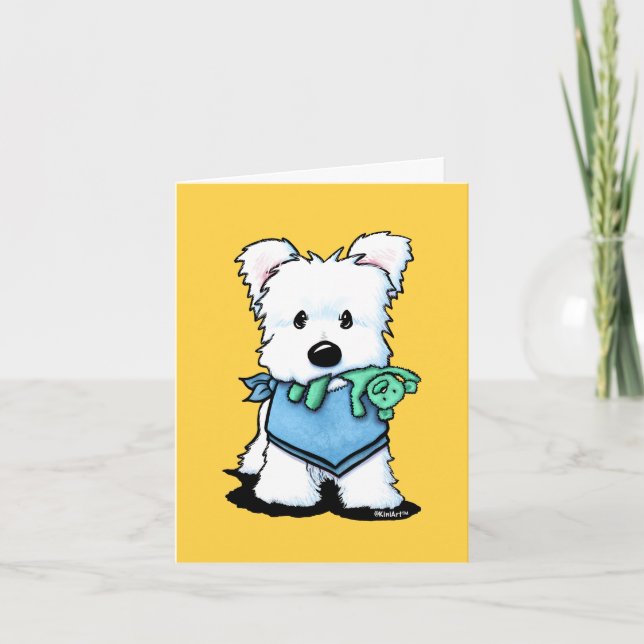 Carte KiniArt Westie Bestie (Devant)