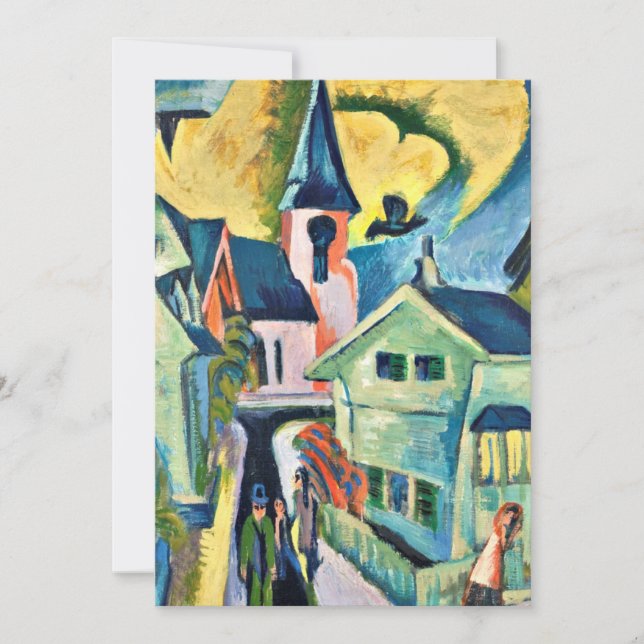 Carte Kirchner - Konigstein avec l'église rouge (Devant)