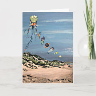 Carte "Kites on the Beach"