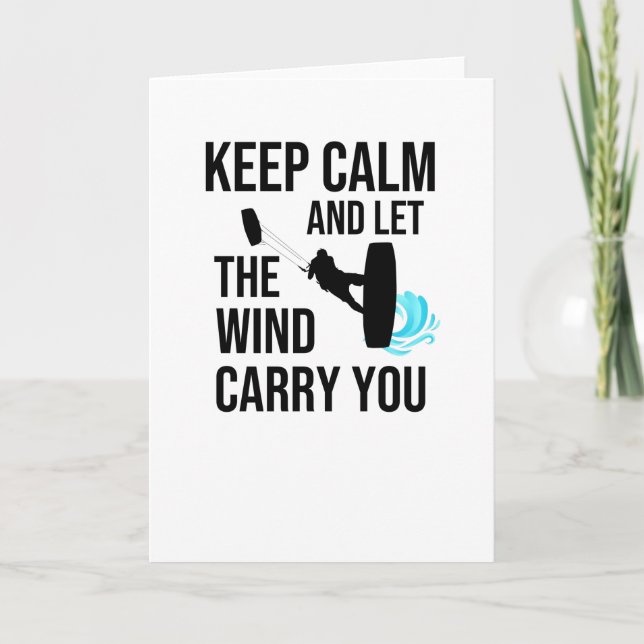 Carte Kitesurfing Kitesurfer Kiteboarder (Devant)