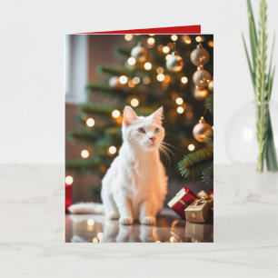 Carte Kitten De Noël Par L'Arbre