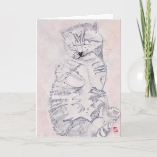 Carte Kitten par Karen Poppy (Devant)