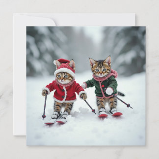 Carte kitty catmas ski
