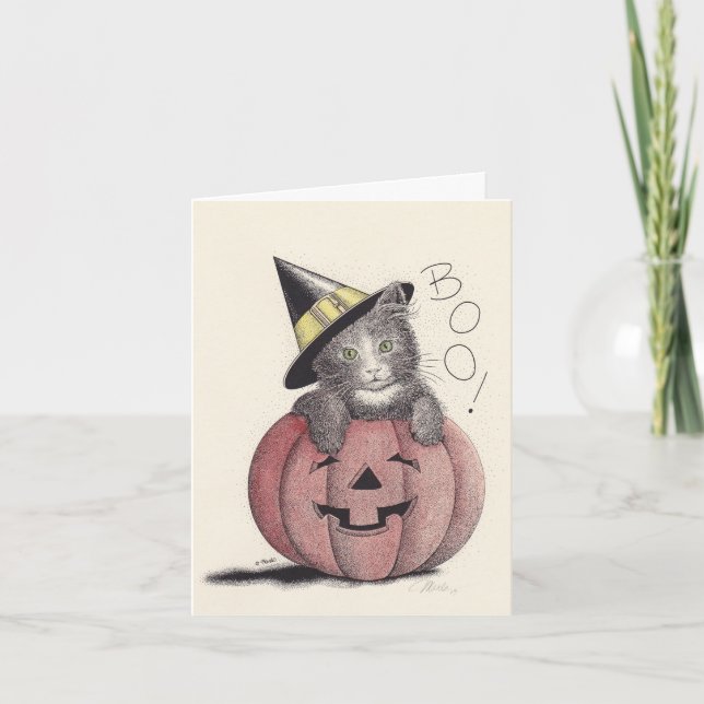 Carte Kitty Halloween (Devant)