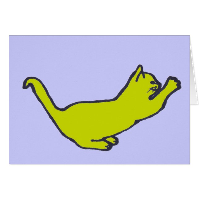 Carte Kitty jaune (Devant horizontal)