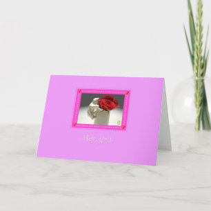 Carte Kitty & Tea Roses Peignent la Ville Anniversaire