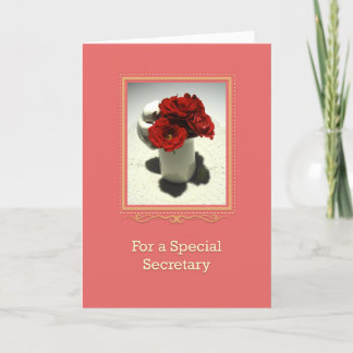 Carte Kitty & Tea Roses Secrétaire spécial