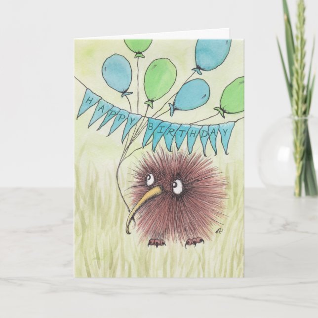 Carte Kiwi Bird Joyeux anniversaire (Devant)