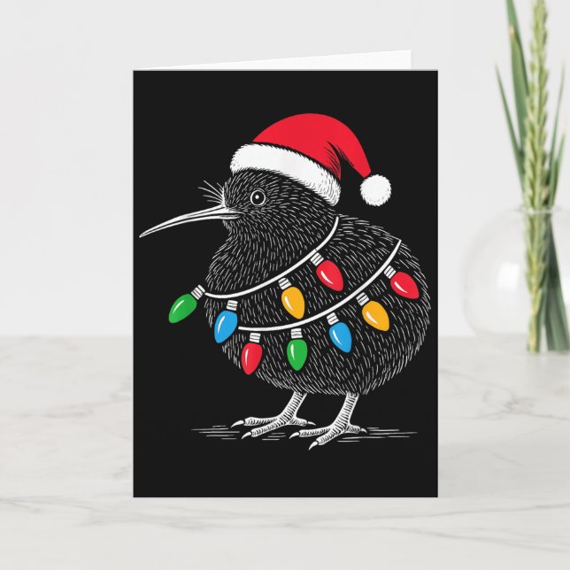 Carte Kiwi Bird New Zealand Holiday Christmas  (Devant)