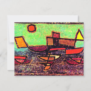 Carte Klee - Afbahrender Dampfer