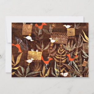 Carte Klee - Jardin des oiseaux par Paul Klee