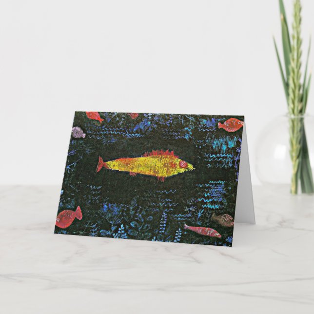 Carte Klee - Le poisson rouge (Devant)