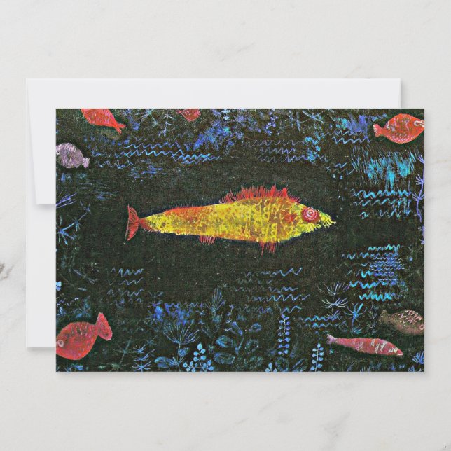 Carte Klee - Le poisson rouge (Devant)
