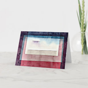 Carte Klee - Repos, peinture abstraite,